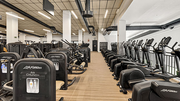Sala de fitness del C.D. Supera Seixal.